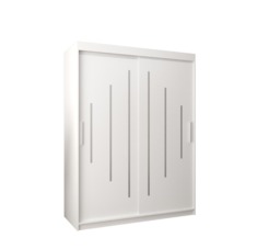 York Sliding Door Wardrobe 150cm - Black 150cm - thumbnail 5