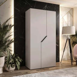 Blomvik I Hinged Door Wardrobe 100cm - White 100cm - thumbnail 2