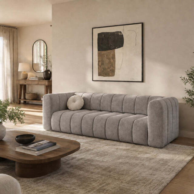 Sofa Bed Fumo - 250cm 105cm Ash-Grey 03 - image 1
