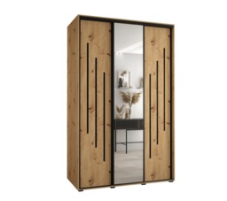 Cannes IX Sliding Door Wardrobe 160cm - White 160cm - thumbnail 6