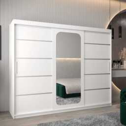 Uppsala V2 Sliding Door Wardrobe 250cm - Black 250cm - thumbnail 7