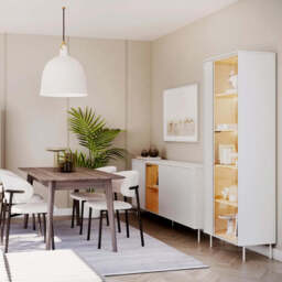 Liba Sideboard Cabinet 195cm - White 195cm - thumbnail 8