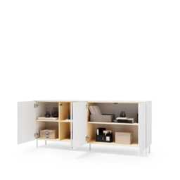 Liba Sideboard Cabinet 195cm - White 195cm - thumbnail 5