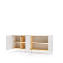 Liba Sideboard Cabinet 195cm - White 195cm - thumbnail 4