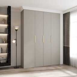 Como IV Hinged Door Wardrobe 180cm - Cashmere 180cm - thumbnail 1