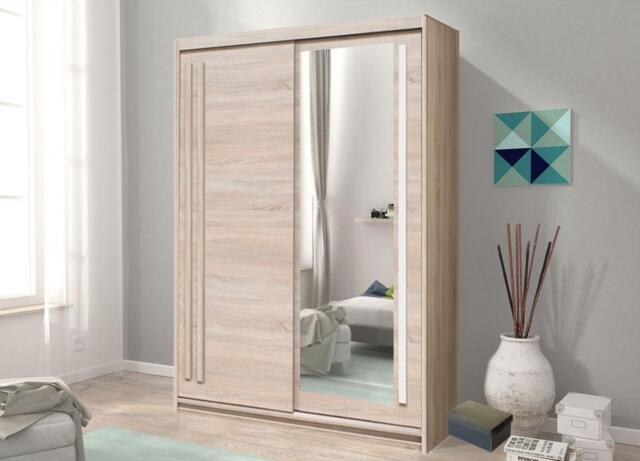 Effect 2 Sliding Door Wardrobe 175cm - Oak Sonoma 175cm - image 1