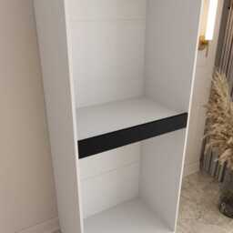 Tempo Hinged Door Wardrobe 90cm - White 90cm - thumbnail 8