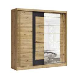 Avantgarde AV4 Sliding Door Wardrobe 200cm - Oak Artisan 200cm - thumbnail 2