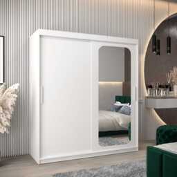 Uppsala T2 Sliding Door Wardrobe 180cm - Black 180cm - thumbnail 6