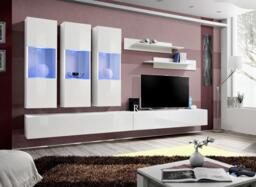 "Fly E2 Entertainment Unit For TVs Up To 75"" - White 320cm" - thumbnail 1