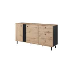 Madis Sideboard Cabinet 165cm - Oak Artisan 165cm - thumbnail 2