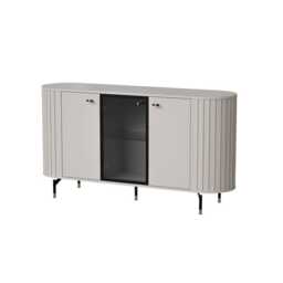 Zante ZA3 Display Sideboard Cabinet 150cm - Black 150cm - thumbnail 8
