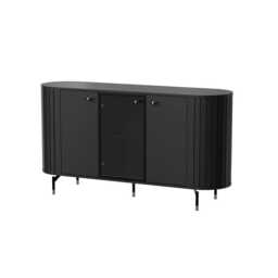 Zante ZA3 Display Sideboard Cabinet 150cm - Black 150cm