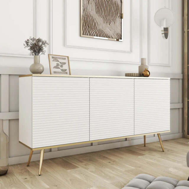 Moro Sideboard Cabinet 160cm - White 160cm - image 1