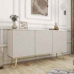 Moro Sideboard Cabinet 160cm - White 160cm - thumbnail 3