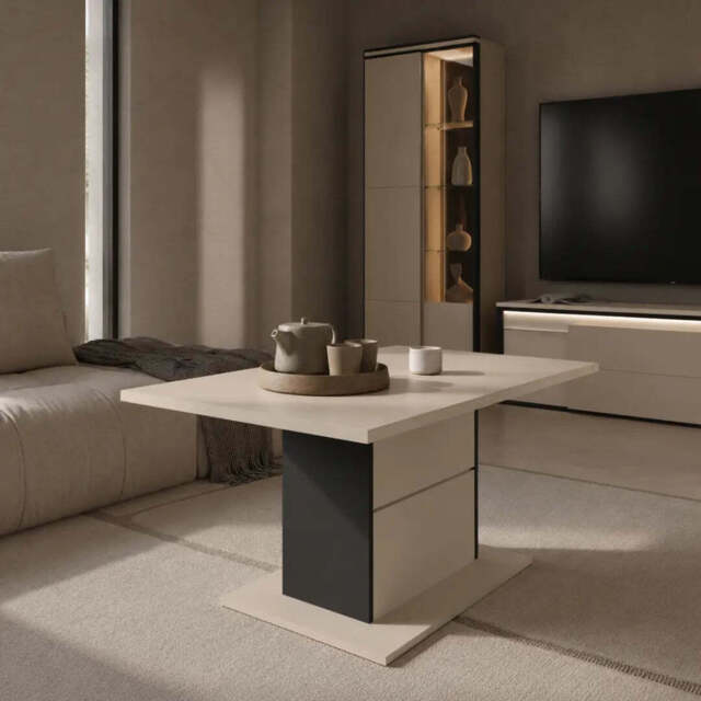 Zaya ZY-22 Coffee Table 110cm - Beige 110cm - image 1