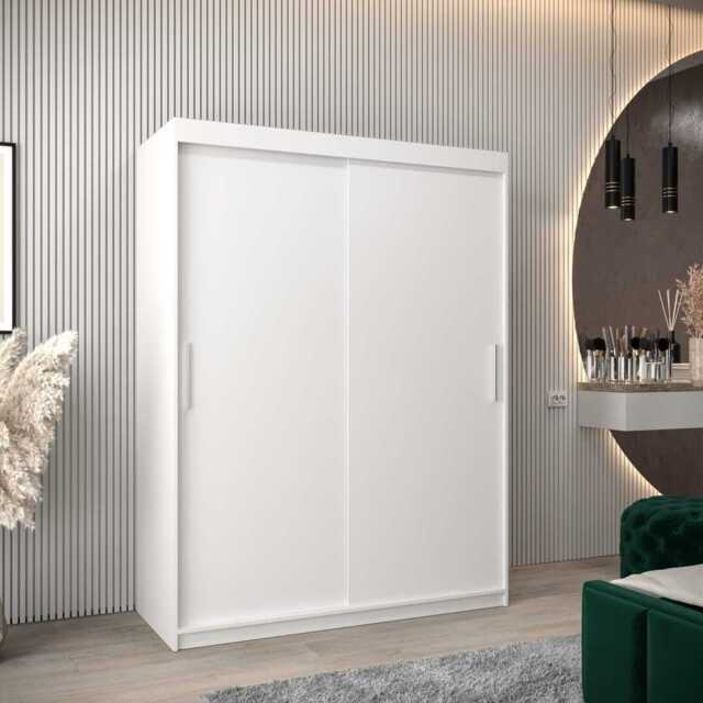 Tokyo Sliding Door Wardrobe 150cm - White 150cm - image 1
