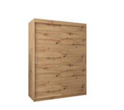 Tokyo Sliding Door Wardrobe 150cm - White 150cm - thumbnail 6