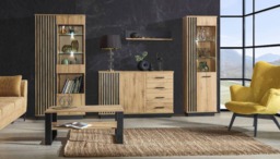 Lamelo LA11 Wall Shelf 90cm - Oak Wotan 90cm - thumbnail 2