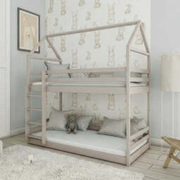 Wooden Bunk Bed Axel - Pine Without Mattresses - thumbnail 3