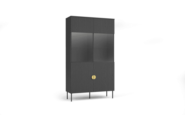 Mond 01 Display Cabinet 107cm - Graphite 107cm - image 1