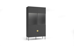 Mond 01 Display Cabinet 107cm - Graphite 107cm