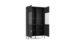 Mond 01 Display Cabinet 107cm - Graphite 107cm - thumbnail 2