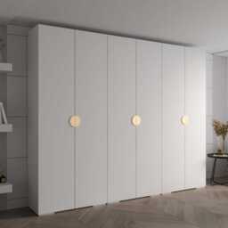 Inova IV Hinged Door Wardrobe 300cm - Black 300cm - thumbnail 2