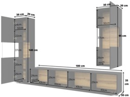"Ava 10 Entertainment Unit For TVs Up To 58"" - White 220cm" - thumbnail 8