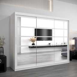 Roma II Sliding Door Wardrobe 250cm - Oak Artisan 250cm - thumbnail 5