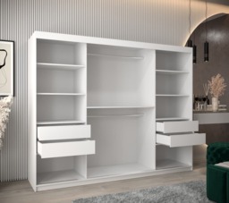 Roma II Sliding Door Wardrobe 250cm - Oak Artisan 250cm - thumbnail 8