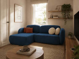 Corner Sofa Bed Olio I - Grey 248cm Left - thumbnail 8