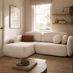 Corner Sofa Bed Olio I - Grey 248cm Left - thumbnail 2