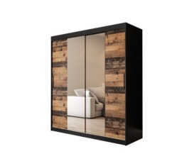 Tilburg I Sliding Door Wardrobe 180cm - Dark Oak 180cm - thumbnail 2