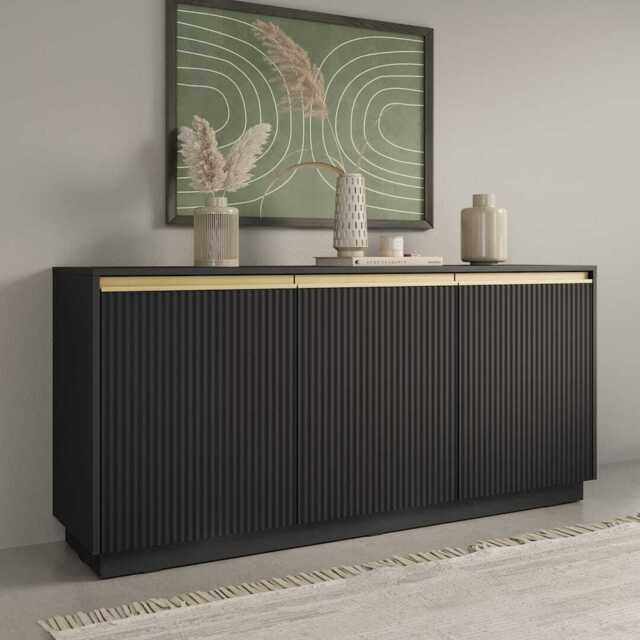 Royal Sideboard Cabinet 154cm - Black 154cm - image 1