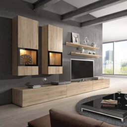 "Baros 10 Entertainment Unit For TVs Up To 75"" - Black Matt 270cm" - thumbnail 4