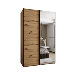 Trosa III Sliding Door Wardrobe 150cm - Oak Artisan 150cm - thumbnail 4
