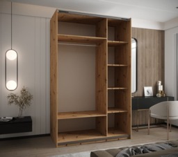 Trosa III Sliding Door Wardrobe 150cm - Oak Artisan 150cm - thumbnail 5