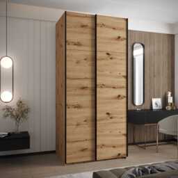Trosa I Sliding Door Wardrobe 120cm - White 120cm - thumbnail 4