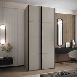 Trosa I Sliding Door Wardrobe 120cm - White 120cm - thumbnail 2