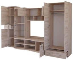 "Grenada Entertainment Unit For TVs Up To 49"" - Oak San Remo 305cm" - thumbnail 2