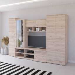 "Grenada Entertainment Unit For TVs Up To 49"" - Oak San Remo 305cm" - thumbnail 1