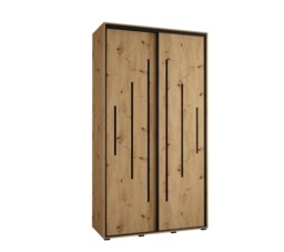 Cannes XII Sliding Door Wardrobe 140cm - Oak Artisan 140cm - thumbnail 2