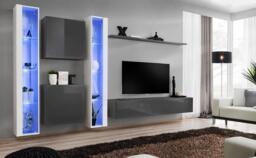 "Switch XVI Entertainment Unit For TVs Up To 75"" - Black 330cm Black" - thumbnail 8