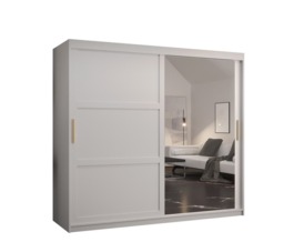 Ramiro II Sliding Door Wardrobe 200cm - White 200cm - thumbnail 7