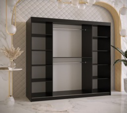 Ramiro II Sliding Door Wardrobe 200cm - White 200cm - thumbnail 4