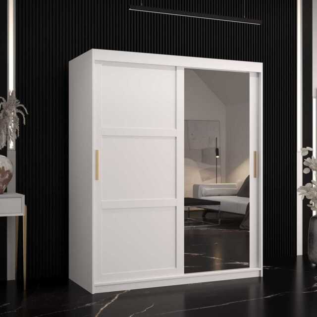 Ramiro II Sliding Door Wardrobe 150cm - White 150cm - image 1