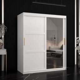 Ramiro II Sliding Door Wardrobe 150cm - White 150cm - thumbnail 1