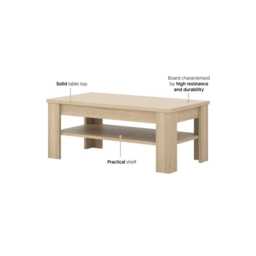 Cuba 99 Coffee Table 120cm - Light Oak 120cm - thumbnail 4