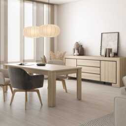 Cuba 99 Coffee Table 120cm - Light Oak 120cm - thumbnail 7